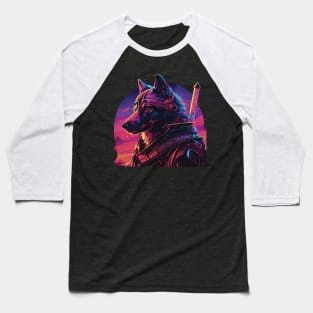 Samurai wolf Baseball T-Shirt